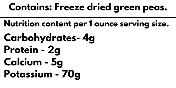 Isopodzilla Crunch - Freeze Dried Pea Snack.
